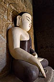 Bagan Myanmar. Buddha statue of the Thambula Temple. 